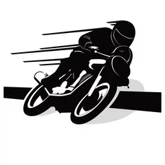 Poster de jardin Moto Vecteur de moto