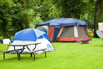 Tent camping
