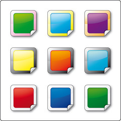 bottoni con bordo piegato