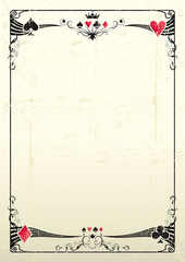 Naklejka premium Grunge casino