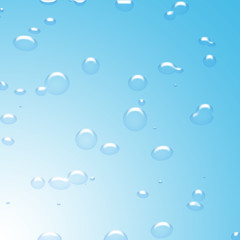 Blue Water Drops