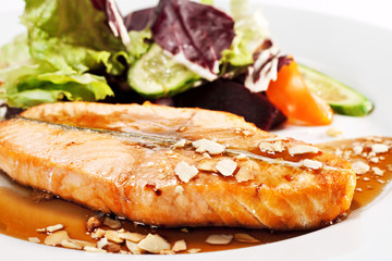 Hot Fish Dishes - Salmon Steak