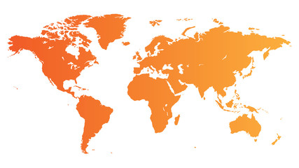 Orange World map