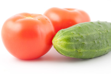 Tomatos and cucumber