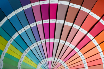 Obraz premium Color swathes from color card