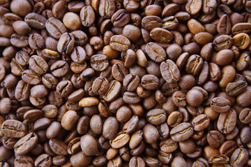 background from coffee grains