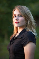 Naklejka premium Portrait im Abendlicht