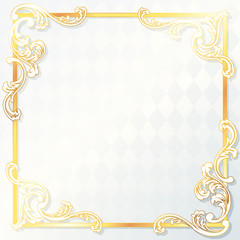 Beautiful rococo wedding frame