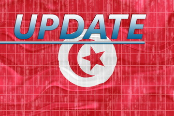 Flag of Tunisia wavy news