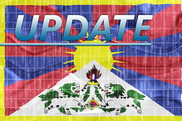 Tibet flag wavy news