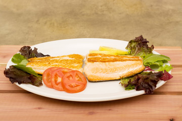 Cooked salmon