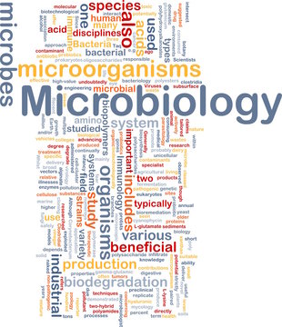 Microbology science background concept