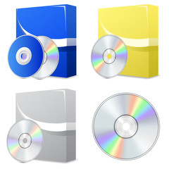 Software box with disk