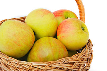 Basket with apples