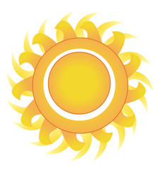 Sun icon vector illustration