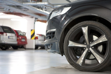 Fototapeta premium Parking in underground garage