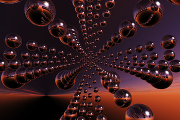 Sfondo astratto cromo © Dreaming Andy