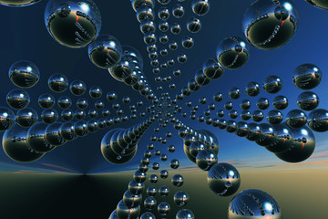 Sfondo astratto cromo © Dreaming Andy