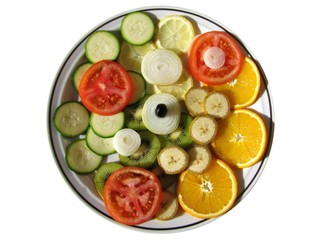 RONDELLES DE FRUITS ET LEGUMES