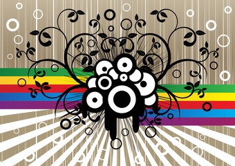 Abstract, striped background