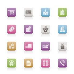 Online shop icons - vector icon set