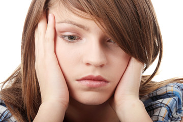Fototapeta premium Teenage girl depression