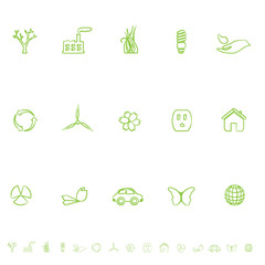 General Eco Symbols Icon Set