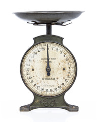 old metal scales