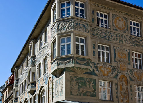 ruffinihaus, fresken, m&uuml;nchen