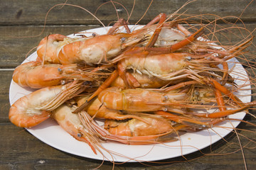 Boiled shrimp