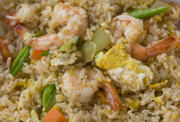 Fried rice with seafood