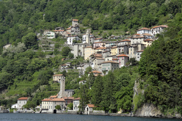 Fototapeta na wymiar Careno on Lake Como