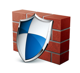 Firewall pare-feu bouclier/ concept protection