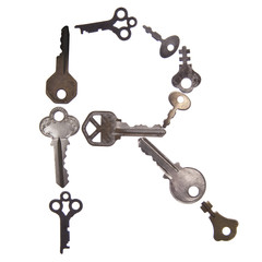 Letter R in Old Keys © Brooke Becker