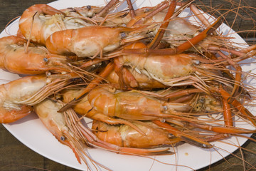 Boiled shrimp