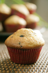 Oat and blueberry muffin