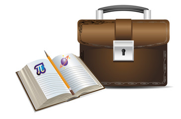 Portfolio with the book