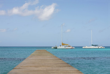Obraz premium bayahibe footbridge
