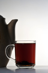 cup of tea and teapot