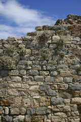 Fototapeta na wymiar Ancient stone wall