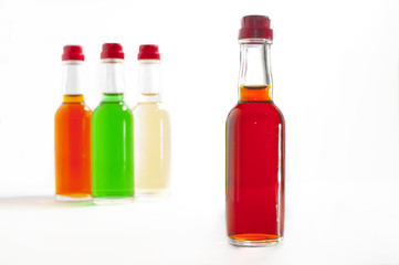 MiniBar bottles with alcohol