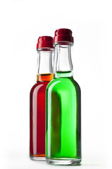 MiniBar bottles with alcohol