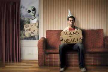 funny concept of Alien invasion