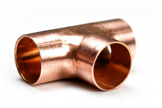 Equal 15mm copper tee fitting