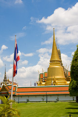 Naklejka premium The temple in the Grand palace area in Bangkok, Thailand