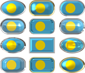 twelve buttons of the Flag of Palau