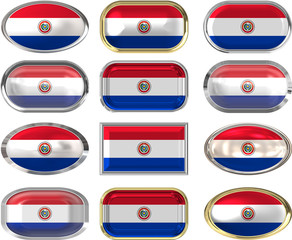 twelve buttons of the Flag of Paraguay