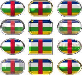 twelve buttons of the Flag of Central African Republic