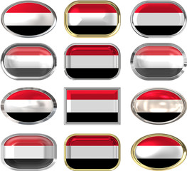 twelve buttons of the Flag of Yemen