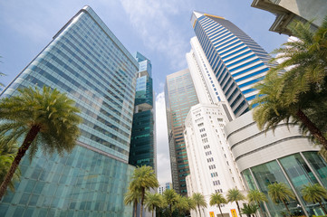 Singapur, Business District - obrazy, fototapety, plakaty